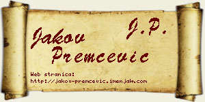 Jakov Premčević vizit kartica